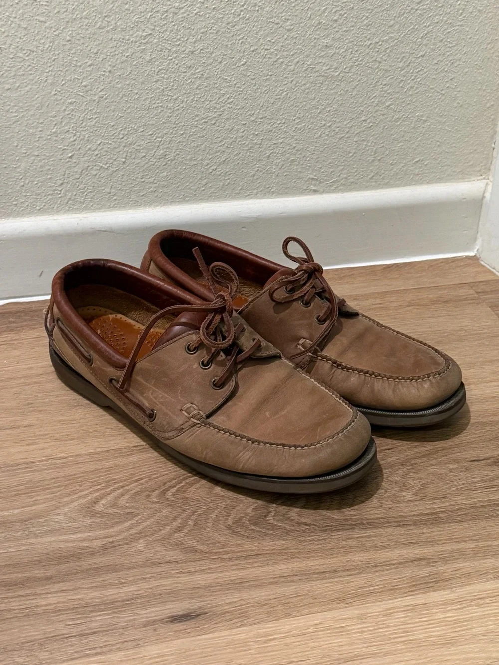 Cole Haan Men’s Brown Leather Boat Shoes Dress Casual Size 13 D Loafers Preppy